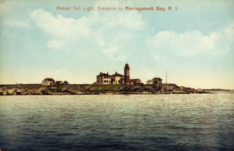 Postcard - Beavertail Lighthouse