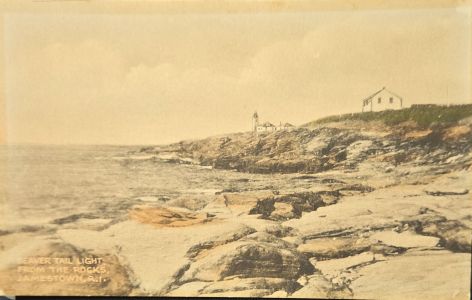 Postcard - Beavertail Lighthouse