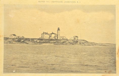 Postcard - Beavertail Lighthouse