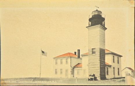 Postcard - Beavertail Lighthouse